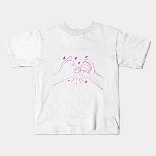 Pinky Promise Hand Kids T-Shirt